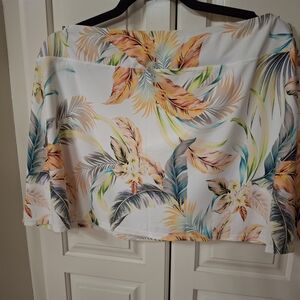 Jantzen Nwt Tropical Print Swim Skirt
